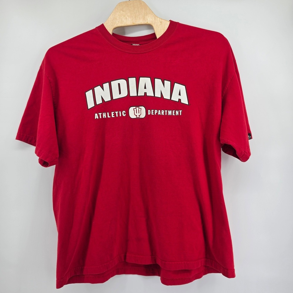 Vintage Starter Indiana Hoosiers T-Shirt Mens 2XL Red Athletic Department NCAA